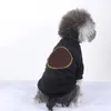 Classic Flora Print Pet Hoodies Dog Apartmel 2 Цвета Зимний Утолщение Очаровательные Домашние животные Пальто Крытый Открытый Мягкий Прикосновение Бульдог Шнауц