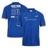 2021 Sale F1 T shirts Formula One Alpine Team Alonso Blue Short Sleeve Men's And Women's Racing Spectator Summer 31 Aokang T-Shirt