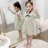 Robe Girl Heart Pattern Party Big Bow pour enfants Patchwork Costume S 6 8 10 12 14 210528