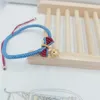 調節可能なプリンセスちょう結びブレスレット手作り弓鐘編組ブレスレット女性のための魅力的なジュエリーギフト