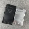 4x6 inches lukt proof folie väska tillbaka svart silvery metallisk aluminium plast pärla dragkedja tätning dh7465