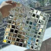 Specchi Cristallo Mosaico di vetro Decorazione della parete TV Sfondo Portico