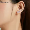 CZ Stud Boucles d'oreilles en argent sterling 925 plaqué platine ronde zircon cubique boucle d'oreille hypoallergénique 4mm 5mm 6mm 7mm BSE166