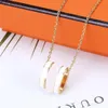 Mode hanger ketting Letter Gold Sliver Ketting Ketting Armband voor Heren Dames Luxe Designer Kettingen Sieraden