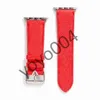 Apple Watch Band Series 6 5 4 3 2 40mm 44mm 38mm 42mm 팔찌에 대한 새로운 디자인 가죽 스트랩 IWatch 벨트 Y04