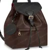 2021 Sırt Çantası Mini Backpackd Kadın Çanta Shoulan Çanta Çapraz Vücut Çanta Pochette Kahverengi Deri Kabartmalı Siyah 45515 27.5x33x14 cm 17x20x10.5 cm # Mob-04