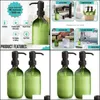 Jars Storage Housekee Organization Home & Garden2 Pack Premium Green Mti-Purpose Refillable Plastic Soap Pump Bottles Matte Black Dispenser