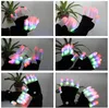 LED Flash Gants Cinq Doigts Lumière Fantôme Danse Barre Noire colorée Rave Lumière Doigt Éclairage Gants Glow Clignotant CF1517 en stock ottie