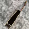 Ooo Mold Pełny drewno Koa 40 -calowy czarny palec gitara akustyczna