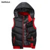 Gilets pour hommes Printemps-Hiver Mode Vestes sans manches Coton Puffy Isolé Marque JK19087 210518