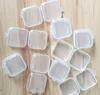 Square Empty Mini Clear Plastic Storage Containers Boxs Case with Lids Small Box Jewelry Earplugs Storages Boxs