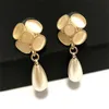 Fashion Personalized Brands Earrings Womens Luxury Classic Earrings Designer Pure Copper Material High Quality Versatile Jewelry