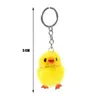 1 pièces mignon pendentif doux peluche poupée ornement porte-clés créatif Mini poussin Animal modèle jouets en peluche enfants cadeau