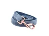 Unique Style Paws Christmas Dog Collar en Leash Set Designer Blue Fluwelen Verstelbare Halsbanden voor Big Dog 210712