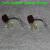 Полностью сварки Terp Sluerber Bear Quartz Banger Banger Аксессуары для курения ногтей Ruby Pearl Pill Carb Cap Marble Вакуумием Масляные ногти для труб DAB Буровые установки стеклянные ясень