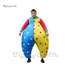 Costume de Clown gonflable de marche drôle en plein air, Costume de bouffon coloré portable pour adulte, pour spectacle de cirque