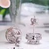 AEAW 2CTW DEF WHITE Diamond Test Passed Moissanite Silver Earring Smycken Gemstone Girlfriend Present Specialpris för kvinnor