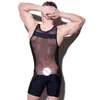 Ciało męskie kształty seksowne podkoszulek męskie menu bodysuit kształt męski mężczyzna wrestling shaper bielizna siatka Tranparent kombinezon