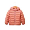 2020 Outono Inverno Crianças Com Capuz Crianças Para Down Casacos Para Meninas Candy Cor Quente Crianças Down Casacos Para Meninos 2-9 Anos Outerwear Roupas 1537 Y2