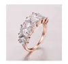 Inlaid Zirconium Exaggerated Ring Female Personality Wild Simple Ring Wind Finger Ring