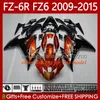 MOTO Body For YAMAHA FZ6 FZ 6 R N 600 6R 6N FZ-6N 09-15 Bodywork 103No.1 FZ600 FZ6R FZ-6R 09 10 11 12 13 14 15 FZ6N 2009 2010 2011 2012 2013 2014 2015 OEM Fairings glossy black