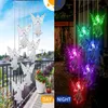 Solar Lamps Deer Dog Bird Pig Wind Chime Color Changing Solar LED String Lights Outdoor Mobile Hanging Patio Light