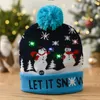 LED-Weihnachtsmützen, Pullover, Strickmütze, beleuchtete Weihnachtsmütze, Geschenk für Kinder, Weihnachten, Neujahr, Dekorationen