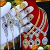 Brincos colar conjuntos de jóias missvikki luxo lindo conjunto feminino casamento brilhante noivado alta qualidade entrega gota 2021 pug8j