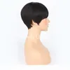 100 Brazilian Virgin Short Pixie Hair Wigs Human Hair Full Lace Front Bob Wig African Hair Cut Style None Lace Wigs4458315