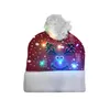 2022 Последняя вечеринка светодиодная рождественская вязаная шляпа фланцевая мяч Американский теплый декоративная шляпа со светом