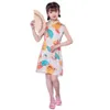 Soie Fille Qipao Robe Enfants Chinois Chi-Pao Cheongsam Robes Costume Traditionnel Tang Vêtements One-Piece Outfits Pettiskirt 210413