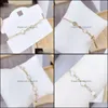 Bracelets Jewelrystainless Steel Opal Jewelry Bracelet Woman Fashion Creative Shell Stone Cuff Anniversary Gift For Girls Wholesale Link Ch