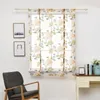 Curtain & Drapes Kitchen Short Curtains Sheer Roman Blinds Door Modern Tulle Fabrics Valance Floral Design CurtainsCurtain