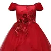 Elegante abito da sera da ballo da ballo Kids Princess First Communione Teenager Rose9700581