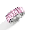 NewParty Favor Alloy incrustado anéis de diamante europeu e americano decoração de mão de cor personalidade moda anel de casamento jóias ewd7675