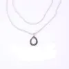 Böhmische geschichtete Opal-Halskette, Edelstein-Tropfen-Halsketten, Charm-Anhänger, Statement-Schmuck für Frauen und Mädchen