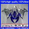 OEM Blue Silvery Body для Suzuki Katana GSX 650F GSXF 650 GSXF650 08-14 29NO.135 GSXF-650 2008 2009 2010 2011 2012 2013 2014 GSX650F GSX-650F 08 09 10 11 12 13 14 Обструкций