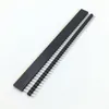 100 stks 40pin 1x40 enkele rij mannelijke en vrouwelijke verlichting accessoires 2.54 breekbare pin header connector strip voor Arduino zwart