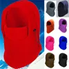 Winter Neck Gaiters Outdoor Riding Motorcycle Cycling Windproof Fleece Hood Face Scarves Solid Color Thick Warm Snow Caps Y1020