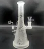 9 in Melkcrème Waterpijp Bong Bubbler Anime Cartoon Face 14mm Bowl Bongs