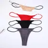 Women's Panties Thin Strappy Women Thongs And G Strings Plus Size Low Rise Female Tanga Cotton Bikini Underwear S-XL Solid Co310s