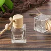 Car Perfume Bottle Pendant Refillable Perfume Ornament Air Freshener for Essential Oils Diffuser Fragrance Empty Glass Bottles Jars Decoration Package