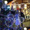 Altre forniture per feste festive Giardino domestico Mongolfiera rotonda Colore Mti con cordino luminoso Palloncino luminoso da 18 pollici Palloncini trasparenti a led