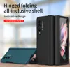 تغطية مفصلية الحالات الهاتفية الكاملة للجسم لـ Samsung Galaxy Z Fold 3 W22 5G Armor Slim Slim Cover مع شاشة Front Glass Film5987140