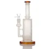 Tubi per acqua Bong in vetro riciclato smerigliato Spessore Tubo piegato Dab Rig Mini Oil Rigs Giunto 14mm