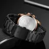 Moda Watch dla Mężczyzn Ze Stali Nierdzewnej Designer Wristwatch Męskie Top Marka Luksusowy Wodoodporny Chronograf Sportowy Relogio Masculino X0625