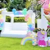 11.5x11.5ft Trampoliny Rodzinne Nadmuchiwane White Wedding Jumper PCV Buncy Castle / Moon Bounce House / Bridal Bounce House