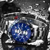 男性Lige Silverすべてのスチール腕時計のファッション防水クォーツ時計男性のミリタリースポーツ男性を見るトップブランドラグジュアリー210527