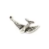 150 sztuk Antique Silver Alloy Swallow Charms Wisiorki Do Biżuterii Dokonywanie Naszyjnik DIY Akcesoria 14.5x29mm A-683