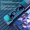 Draadloze Touch Oortelefoon Bluetooth 5.0 Hoofdtelefoon Push-Pull Opladen Compartiment Kleurrijke Ademhaling Licht Batterij Digitale Display In-Ear Headset Sports Oorbuds